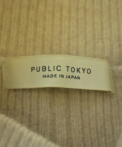 PUBLIC TOKYO（パブリック　トウキョウ）ニット・セーター ベージュ サイズ:F レディース/2200682992060