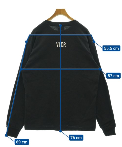 VIER ANTWERP（ヴィーアアントワープ）Tシャツ・カットソー 黒 サイズ:XXL メンズ/2200516856193