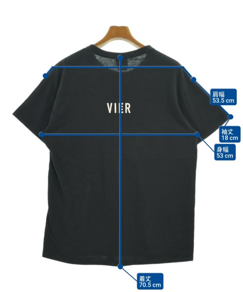 VIER ANTWERP（ヴィーアアントワープ）Tシャツ・カットソー 黒 サイズ:L メンズ/2200571621255