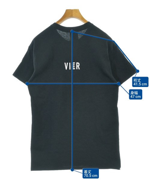 VIER ANTWERP（ヴィーアアントワープ）Tシャツ・カットソー 黒 サイズ:M メンズ/2200647890059