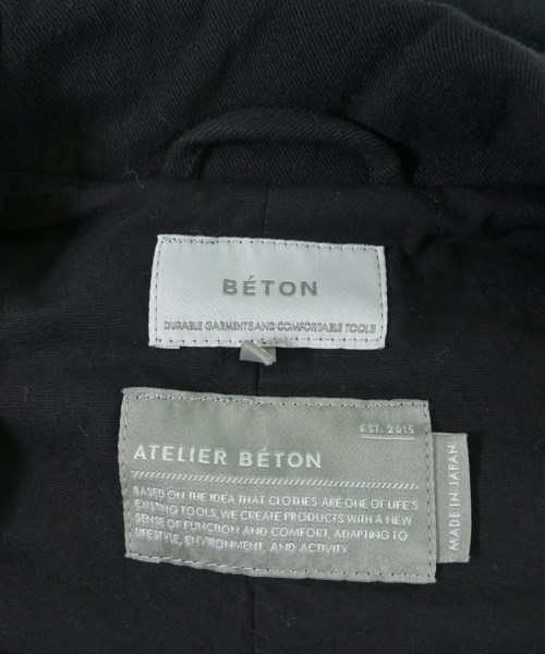 ATELIER BETON（アトリエベトン）チェスターコート 黒 サイズ:4(XL位) メンズ/2200670713011