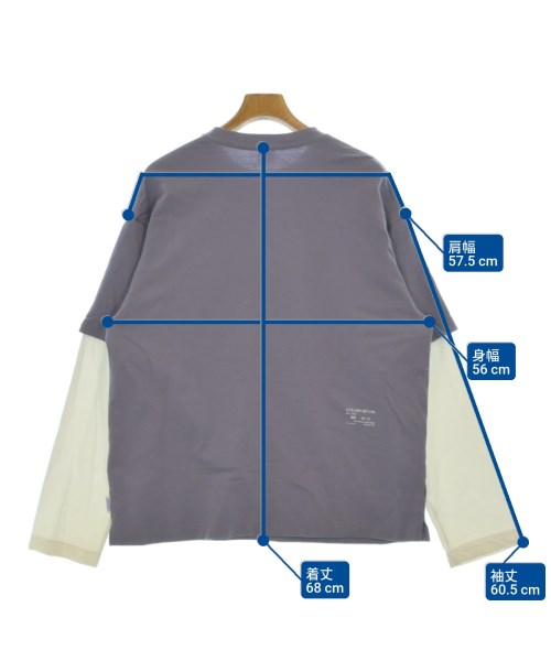 ATELIER BETON（アトリエベトン）Tシャツ・カットソー 紫 サイズ:3(L位) メンズ/2200647165201