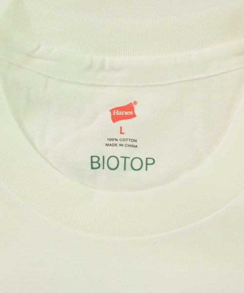 BIOTOP（ビオトープ）Tシャツ・カットソー 白 サイズ:L メンズ/2200699187268