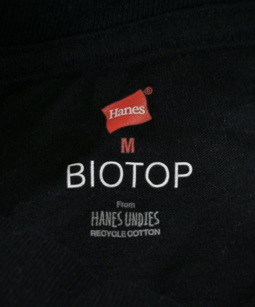 BIOTOP（ビオトープ）Tシャツ・カットソー 黒 サイズ:M メンズ/2200646023076