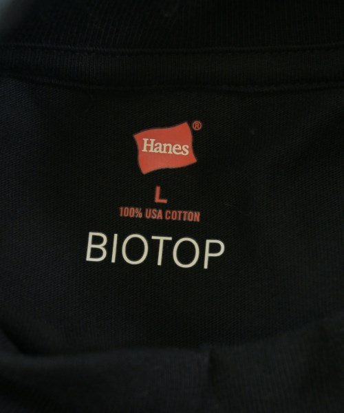 BIOTOP（ビオトープ）Tシャツ・カットソー 黒 サイズ:L メンズ/2200663242061