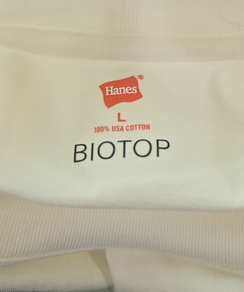 BIOTOP（ビオトープ）Tシャツ・カットソー 白 サイズ:L メンズ/2200663603138