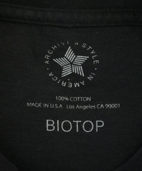 BIOTOP（ビオトープ）Tシャツ・カットソー 黒 サイズ:M メンズ/2200664482121