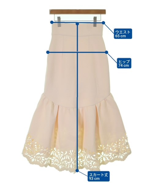 eimy istoire（エイミーイストワール）ロング・マキシ丈スカート 白 サイズ:M レディース/2200632165018