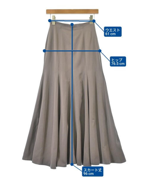 eimy istoire（エイミーイストワール）ロング・マキシ丈スカート グレー サイズ:M レディース/2200610387104