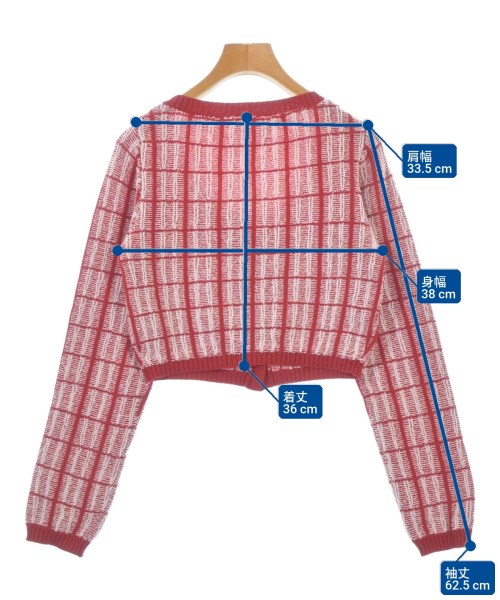 eimy istoire（エイミーイストワール）カーディガン 赤 サイズ:1(S位) レディース/2200674900042
