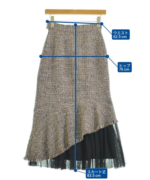 eimy istoire（エイミーイストワール）ロング・マキシ丈スカート 赤 サイズ:S レディース/2200658659034