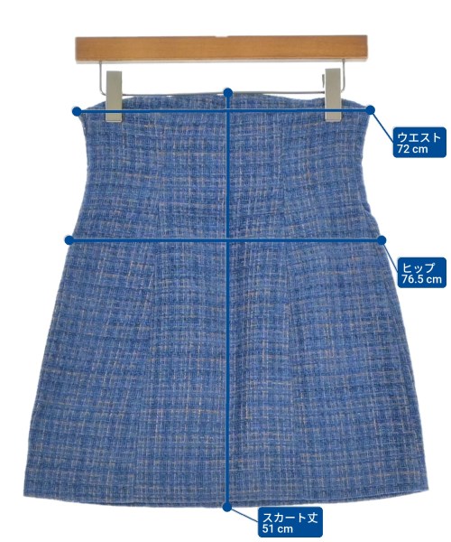 eimy istoire（エイミーイストワール）ひざ丈スカート 青 サイズ:M レディース/2200672360046