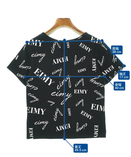 eimy istoire（エイミーイストワール）Tシャツ・カットソー 黒 サイズ:F レディース/2200685401088