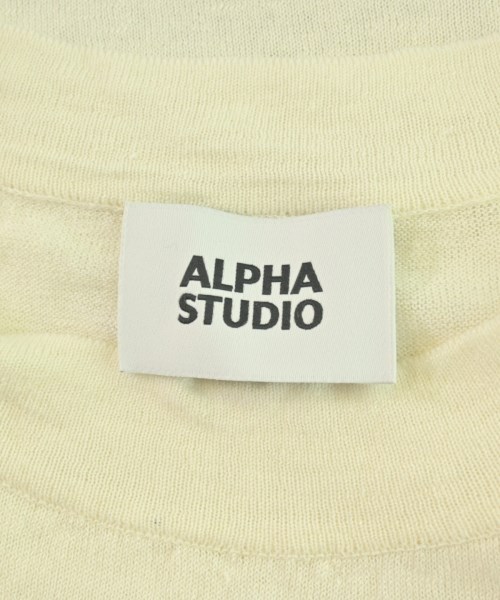 ALPHA STUDIO（アルファスタジオ）ニット・セーター 白 サイズ:F メンズ/2200721698021