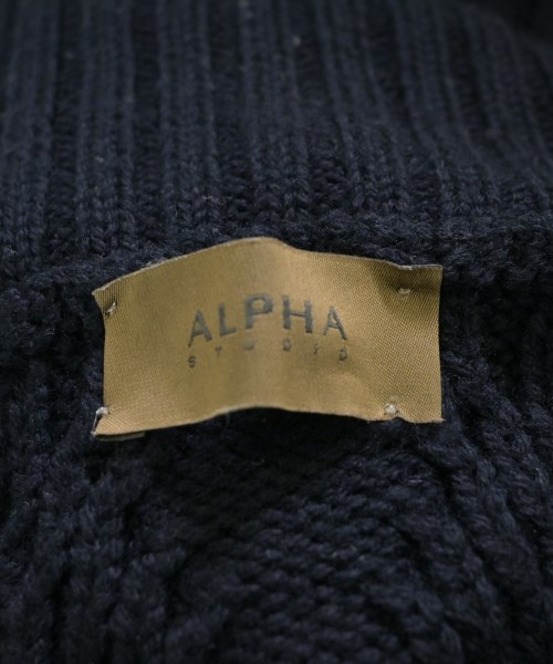 ALPHA STUDIO（アルファスタジオ）ニット・セーター 紺 サイズ:50(S位) レディース/2200643492011
