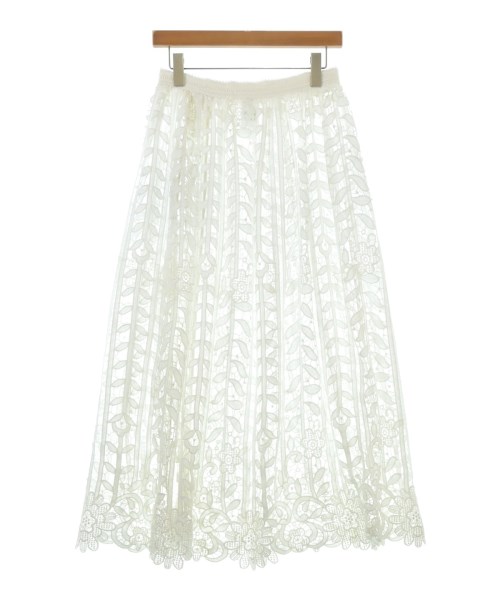 JEAN-NERET（ジャンヌレ）ロング・マキシ丈スカート 白 サイズ:F レディース/2200651228107