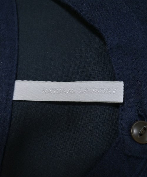NATURAL LAUNDRY（ナチュラルランドリー）シャツワンピース 紺 サイズ:2(M位) レディース/2200706854022