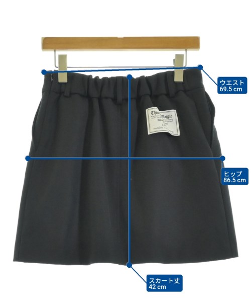 THOMAS MAGPIE（トーマスマグパイ）ミニスカート 黒 サイズ:38(M位) レディース/2200671208028