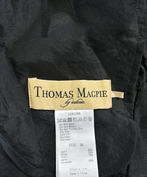 THOMAS MAGPIE（トーマスマグパイ）シャツワンピース 黒 サイズ:38(M位) レディース/2200666852144