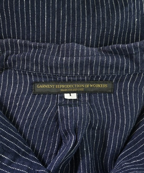 GARMENT REPRODUCTION OF WORKERS（ガーメントリプロダクションオブワーカーズ）カジュアルシャツ 紺 サイズ:1(S位) メンズ/2200667387683
