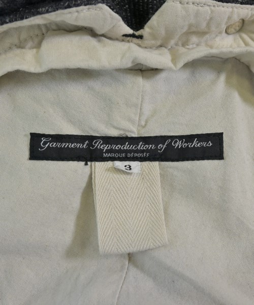 GARMENT REPRODUCTION OF WORKERS（ガーメントリプロダクションオブワーカーズ）その他 グレー サイズ:3(L位) メンズ/2200723870074