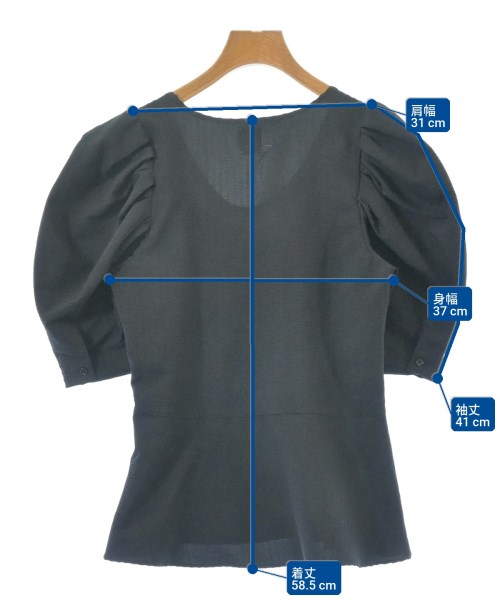 U BY Spick & Span（ユーバイスピックアンドスパン）カジュアルシャツ 黒 サイズ:F レディース/2200617014034