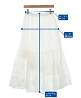 U BY Spick & Span（ユーバイスピックアンドスパン）ロング・マキシ丈スカート 白 サイズ:38(M位) レディース/2200628727169