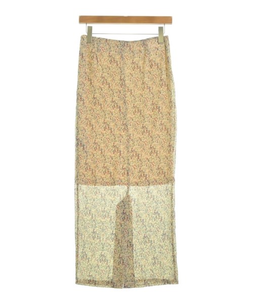 U BY Spick & Span（ユーバイスピックアンドスパン）ロング・マキシ丈スカート ベージュ サイズ:38(M位) レディース/2200615057125