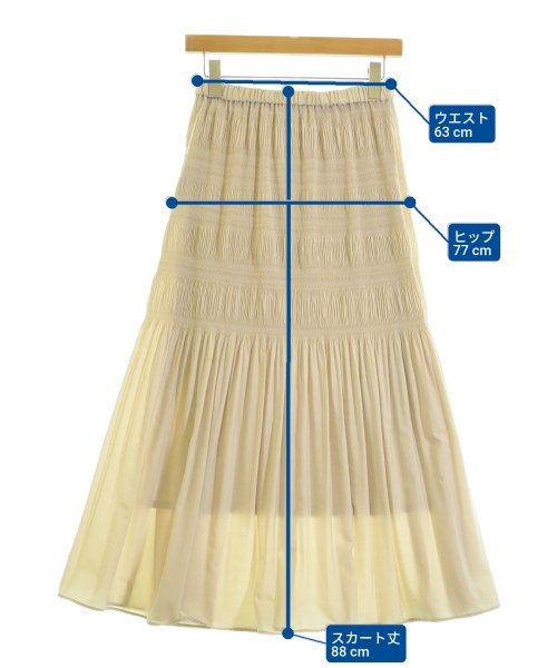 U BY Spick & Span（ユーバイスピックアンドスパン）ロング・マキシ丈スカート ベージュ サイズ:F レディース/2200674880030