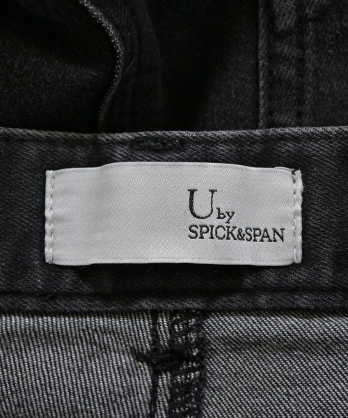 U BY Spick & Span（ユーバイスピックアンドスパン）デニムパンツ 黒 サイズ:36(S位) レディース/2200677521015