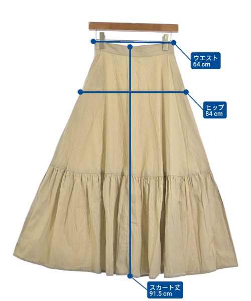 U BY Spick & Span（ユーバイスピックアンドスパン）ロング・マキシ丈スカート ベージュ サイズ:36(S位) レディース/2200689229107