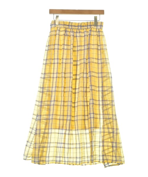 U BY Spick & Span（ユーバイスピックアンドスパン）ロング・マキシ丈スカート 黄 サイズ:38(M位) レディース/2200639501062