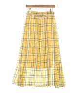 U BY Spick & Span（ユーバイスピックアンドスパン）ロング・マキシ丈スカート 黄 サイズ:38(M位) レディース/2200639501062