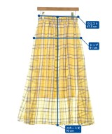 U BY Spick & Span（ユーバイスピックアンドスパン）ロング・マキシ丈スカート 黄 サイズ:38(M位) レディース/2200639501062
