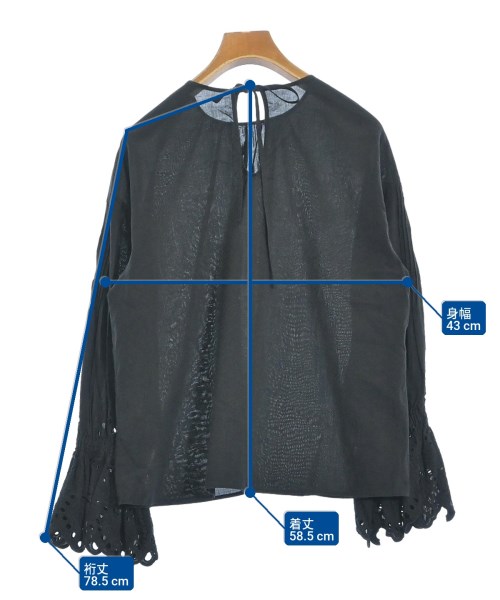 U BY Spick & Span（ユーバイスピックアンドスパン）ブラウス 黒 サイズ:F レディース/2200662639084