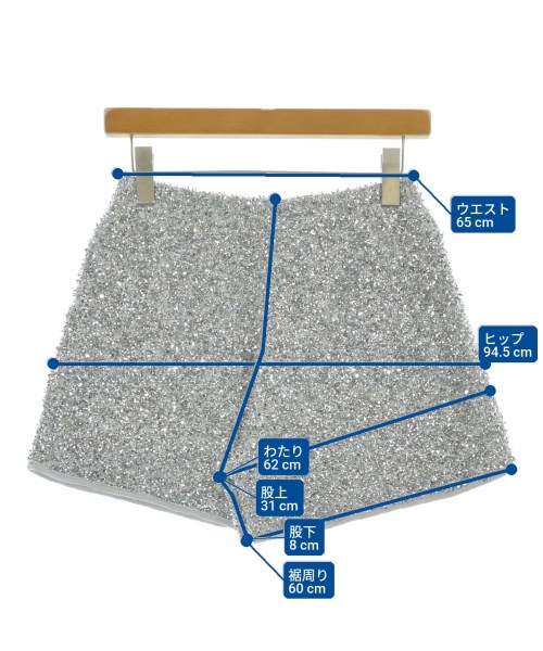 U BY Spick & Span（ユーバイスピックアンドスパン）ショートパンツ シルバー サイズ:-(M位) レディース/2200669551044
