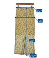 U BY Spick & Span（ユーバイスピックアンドスパン）ロング・マキシ丈スカート 黄 サイズ:36(S位) レディース/2200719029387