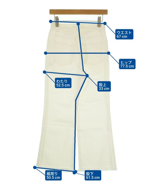 AEWEN MATOPH（イウエンマトフ）デニムパンツ 白 サイズ:34(XS位) レディース/2200634700040