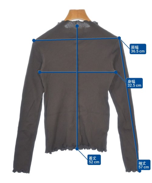 AEWEN MATOPH（イウエンマトフ）Tシャツ・カットソー 茶 サイズ:-(XS位) レディース/2200612585171