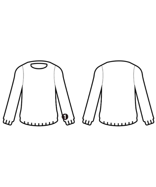 AEWEN MATOPH（イウエンマトフ）ニット・セーター 黒 サイズ:-(XS位) レディース/2200673974013