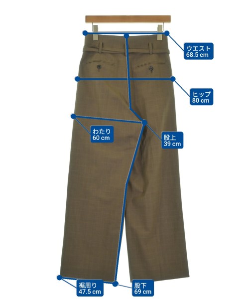 AEWEN MATOPH（イウエンマトフ）スラックス 茶 サイズ:38(M位) レディース/2200675066020