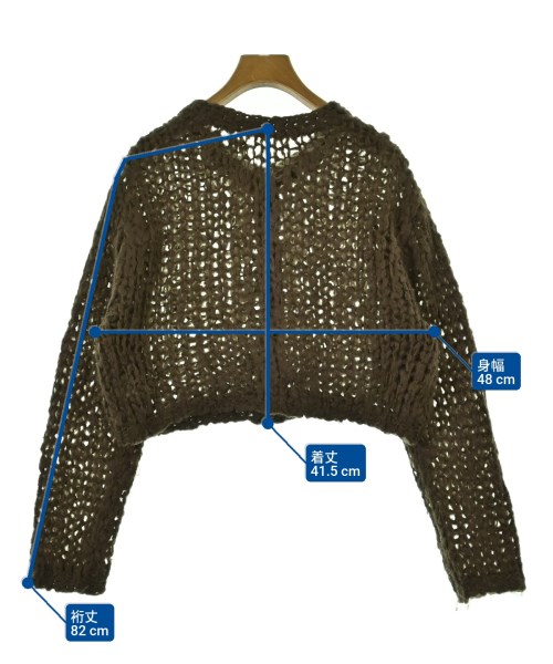 AEWEN MATOPH（イウエンマトフ）カーディガン 茶 サイズ:F レディース/2200676285031