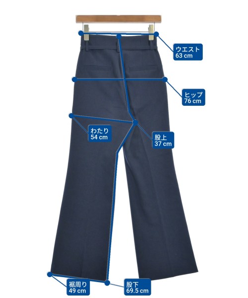 AEWEN MATOPH（イウエンマトフ）スラックス 紺 サイズ:34(XS位) レディース/2200654761076