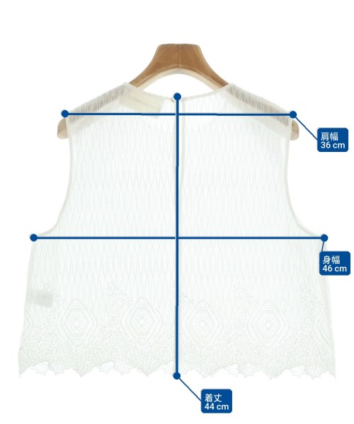 AEWEN MATOPH（イウエンマトフ）ノースリーブ 白 サイズ:F レディース/2200656173068