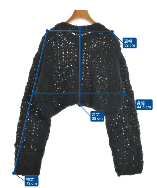 AEWEN MATOPH（イウエンマトフ）カーディガン 黒 サイズ:F レディース/2200657675080