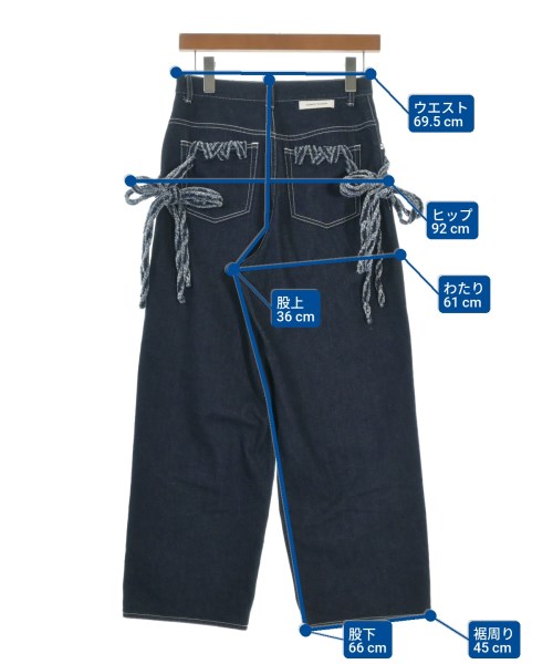 AEWEN MATOPH（イウエンマトフ）デニムパンツ 紺 サイズ:34(XS位) レディース/2200658840029