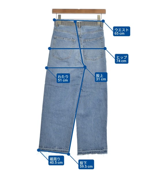 AEWEN MATOPH（イウエンマトフ）デニムパンツ グレー サイズ:34(XS位) レディース/2200652006117