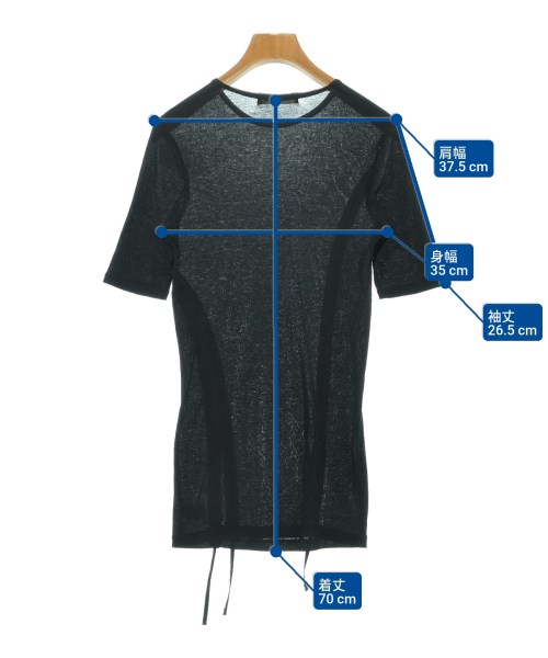 AEWEN MATOPH（イウエンマトフ）Tシャツ・カットソー 黒 サイズ:-(M位) レディース/2200653830049
