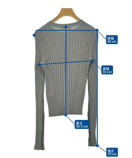 AEWEN MATOPH（イウエンマトフ）ニット・セーター グレー サイズ:-(M位) レディース/2200667272019