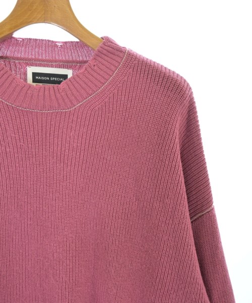 MAISON SPECIAL（メゾンスペシャル）ニット・セーター ピンク サイズ:1(S位) メンズ/2200635137043